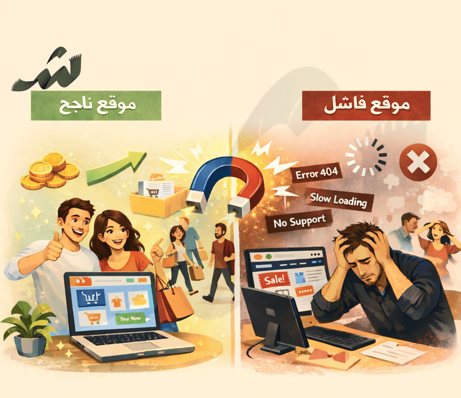 تصميم متجر إلكتروني