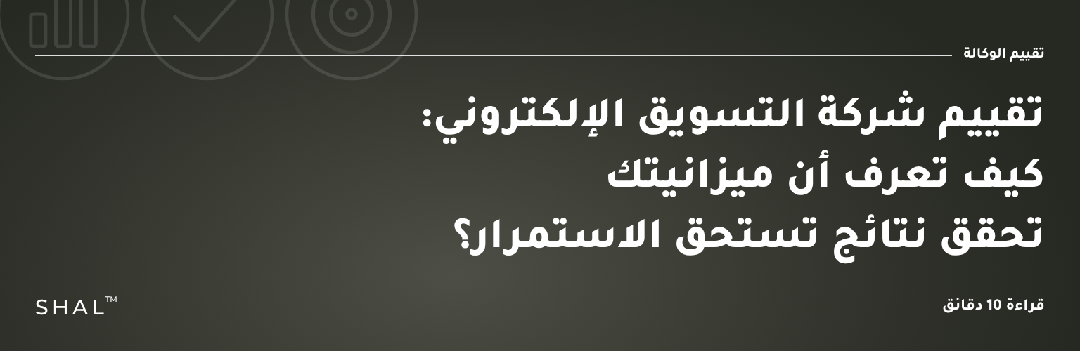 تقييم شركة التسويق الإلكتروني